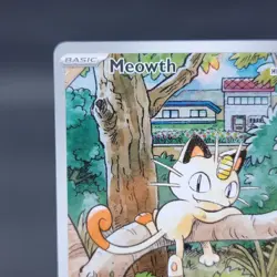 Pokemon TCG Meowth 106/094 IR Phantasmal Flames Near Mint Holo - Image 3