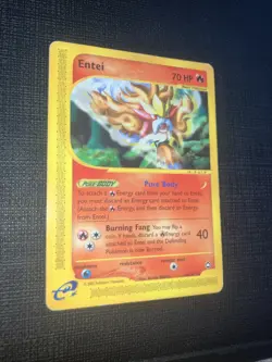 Vintage 2002 Nintendo Pokemon Aquapolis Entei Rare 10/147 - Image 1