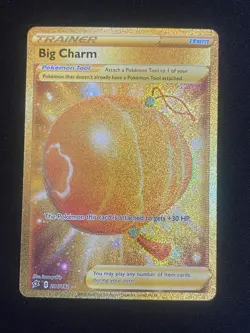 Pokemon Big Charm (Secret) Secret Rare SWSH02: Rebel Clash 206/192 NM - Image 1