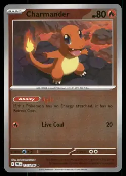 Me02: Phantasmal Flames Pokemon TCG Charmander Reverse Holo - Image 1