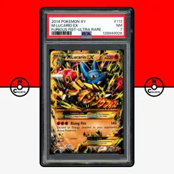 Pokemon PSA 7 M Lucario EX 113/111 Ultra Rare Furious Fist XY 2014 UR - Image 1