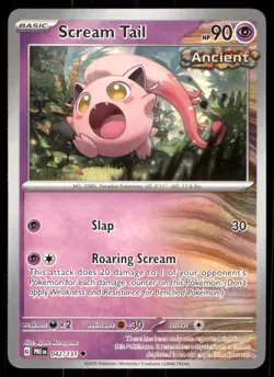 Pokemon TCG Pokemon Scream Tail Scream Tail Uncommon Regular (NON HOLO) - Image 1