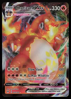Charizard VMAX 020/189 Holo VMAX Rare Darkness Ablaze Pokemon English NM - Image 1