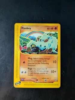 Pokemon Aquapolis Mankey 92/147 LP Komiya - Image 1