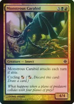 MTG Monstrous Carabid Foil ** Alara Reborn ** English - Image 1