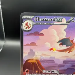 Pokemon Charizard ex 199/165 Special Illustration Rare Holo SV:151 NM - Image 2