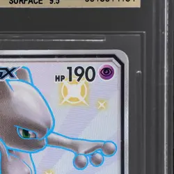 2019 Pokemon Sun And Moon Hidden Fates Mewtwo Gx #SV59 BGS 9.5 Shiny Vault Full - Image 5