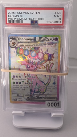 PSA 9 Pokemon SVP Espeon ex & Umbreon ex 175/176 Promo Holo EN 2025 - Image 5