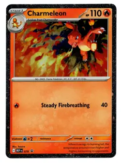 Pokemon Charmeleon - (Cosmos Holo) Holo Promo ME: Mega Evolution Promo 079 NM - Image 1