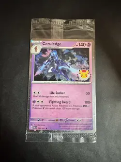 Pokemon TCG: Ceruledge 040/091 2024 Pokemon Day Stamped Promo New Holo - Sealed - Image 1