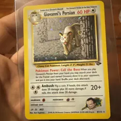 Pokemon Giovanni's Persian Gym Challenge Holo Rare Unlimited 8/132 60 HP English - Image 1