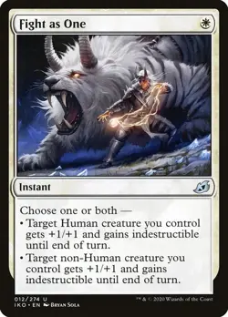 FIGHT AS ONE X 4 N/M- IKORIA: LAIR OF BEHEMOTHS MTG - Image 1
