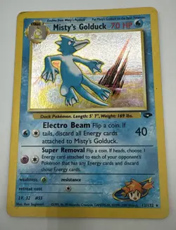 Pokemon TCG Misty's Golduck Gym Challenge 12/132 Holo - Image 1