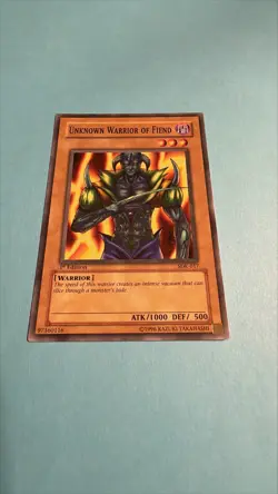 Yugioh! Unknown Warrior of Fiend - SDK-017 - Common - 1st Edition - LP - Image 1