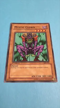 YuGiOh Mystic Clown 1st Edition SDK-018 - Starter Deck Kaiba - LP/NM - Image 1