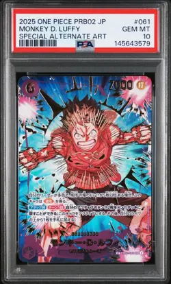 One Piece Japanese Monkey D Luffy PSA 10 EB02 061 #6a4e - Image 1