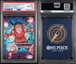 One Piece Japanese Monkey D Luffy PSA 10 EB02 061 #6a4e - Image 3