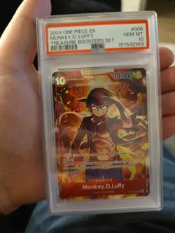 2024 ONE PIECE PROMOS TREASURE BOOSTERS SET #006 MONKEY D. LUFFY PSA 10 - Image 1