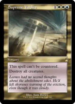 Supreme Verdict (Retro Frame) -Foil Near Mint MTG Ravnica Remastered - Image 1