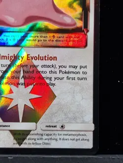 Pokemon Card Ditto Prism Star SM - Lost Thunder Prism Rare 154/214 Near Mint - Image 5