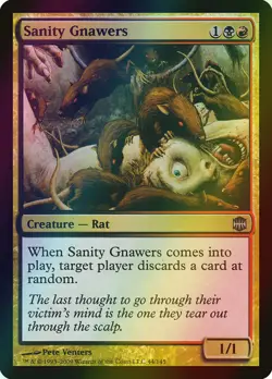 MTG Sanity Gnawers Foil ** Alara Reborn ** English - Image 1