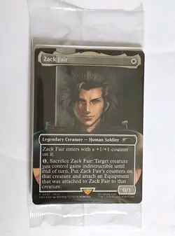 Sealed Zack Fair Magic the Gathering MTG Promo Card (FF7 Rebirth Switch 2 Bonus) - Image 1