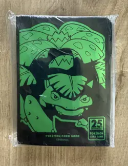 Pokemon 25th Anniversary Venusaur Card Sleeves - New Sealed Pack - Image 1