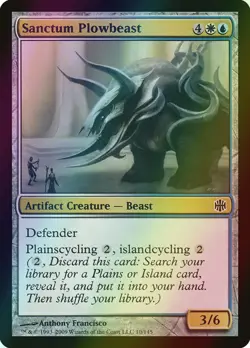 MTG Sanctum Plowbeast Foil ** Alara Reborn ** English - Image 1