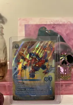 Disney Lorcana Stitch Experiment 626 220/204 Enchanted Holofoil Reign Of Jafar - Image 1