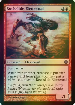 MTG Rockslide Elemental Foil ** Shards of Alara ** English - Image 1