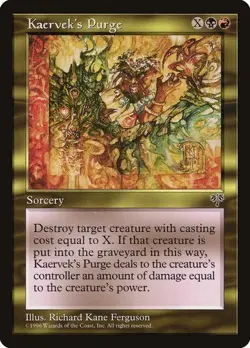 Kaervek's Purge NM/M Mirage Multicolor Sorcery Mtg Magic English Regular - Image 1