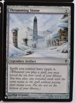 MTG - 1x Thrumming Stone - Coldsnap The List - NM - Image 1