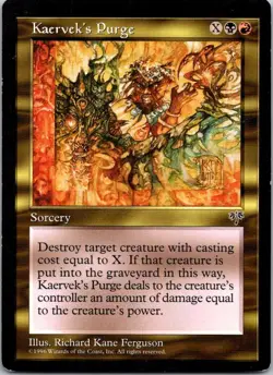 Magic the Gathering Kaervek's Purge Mirage MTG Free Shipping! - Image 1
