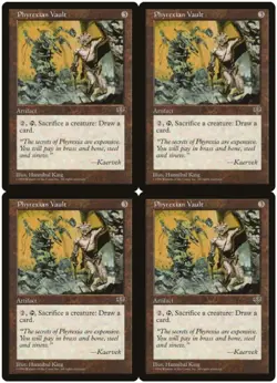 MTG Phyrexian Vault x4 Mirage Uncommon LP Playset - Image 1