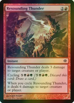 MTG Resounding Thunder Foil ** Shards of Alara ** English - Image 1