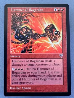 Hammer of Bogardan Mirage MTG—Unplayed Near Mint—Vintage Magic the Gathering - Image 1