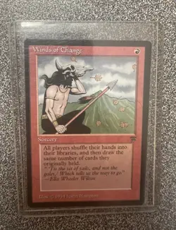 New - Winds of Change MTG Legend - Vintage Red Uncommon — Magic the Gathering - Image 1