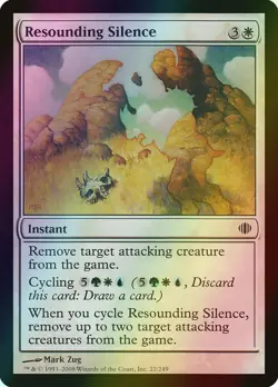 MTG Resounding Silence Foil ** Shards of Alara ** English - Image 1