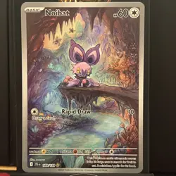 Pokemon TCG Noibat 169/159 Sv09: Journey Together Illustration Rare - Image 1