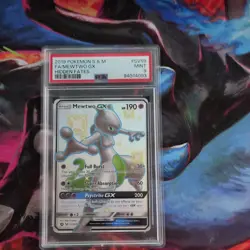 Pokemon TCG Mewtwo GX Full Art SV59/SV94 Hidden Fates PSA 9 - Image 1