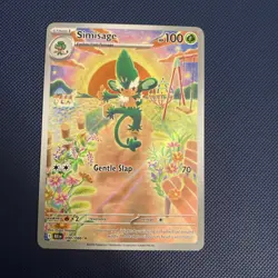 Pokemon TCG Simisage Black Bolt Holo Illustration Rare Card 090/086 - Image 1