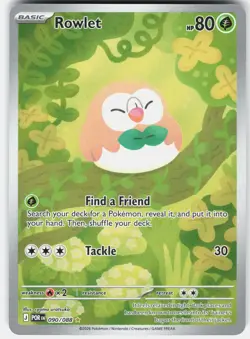 Pokemon Rowlet 090/088 Holo Illustration Rare Perfect Order Pokemon Near Mint - Image 1