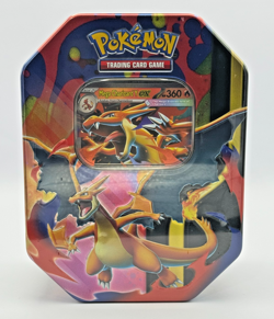 Pokemon Mega Charizard EX Tin Set Sealed Charizard X and Y + Extra Charizard Y - Image 2