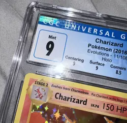 CGC Graded 9 Charizard 11/108 Evolutions Holo rare Pokemon Card MINT - Image 3
