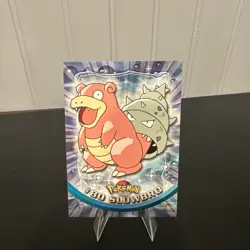 Pokemon NM Topps Series 1 TCG Blue Logo Label Slowbro #80 - Image 1