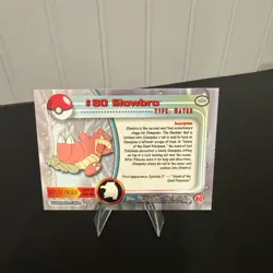 Pokemon NM Topps Series 1 TCG Blue Logo Label Slowbro #80 - Image 2