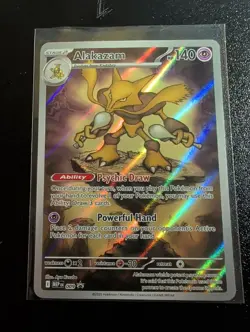 Pokemon TCG Alakazam EX Promo Ultra Rare MEP 009 Scarlet & Violet 151 - Mint - Image 1