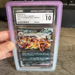 Pokemon Charizard EX Ruler of the Black Flame Holo JPN 066/108 CGC Gem Mint 10 - Image 5