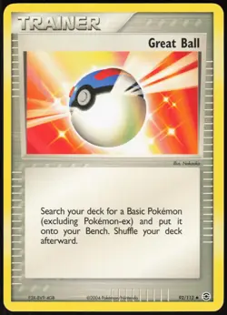 Great Ball 92/112 Uncommon FireRed & LeafGreen Pokemon Near Mint - Image 1