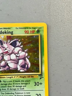 Nidoking – Pokemon Base set 2 - 11/130 – Holo rare – NM/LP - Image 3